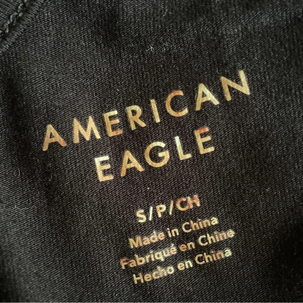 NWOT American Eagle Ruched Boat Neck Sleeveless Tank Top in Black size small - Picture 6 of 8